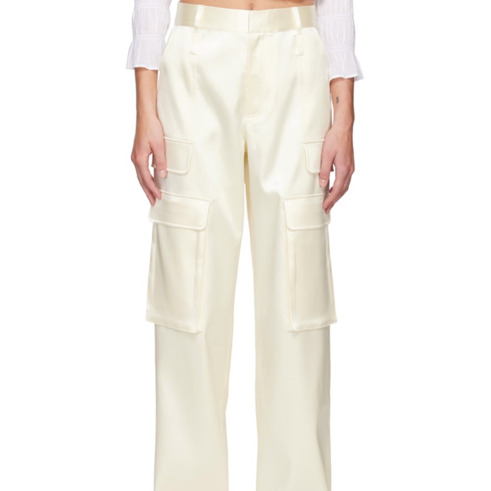 Frame Satin Cargo pants